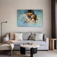 thumbnail image 5 of A Couple Holding Their Baby Oil Painting Framed Canvas Poster Bedroom Decor Sports Landscape Office Room Decor Gift,Frame-style,08x12inch(20x30cm), 5 of 8