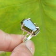 thumbnail image 3 of Smoky Quartz Natural Healing Gemstone Womens Ring, Pure 925 Sterling Silver, Brown Stone Faceted Coffin Ring, Promise Ring For Women, Bridal Shower Gifts Ring (smoky-quartz), 3 of 5