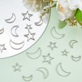 thumbnail image 4 of 120pcs Earring Making Kit Star Moon Charms Linking Pendant Earring Beading Component Connectors Links Open Bulk Earring Hooks Jump Rings for DIY Jewellery Bracelet Making Necklaces Craft, 4 of 9