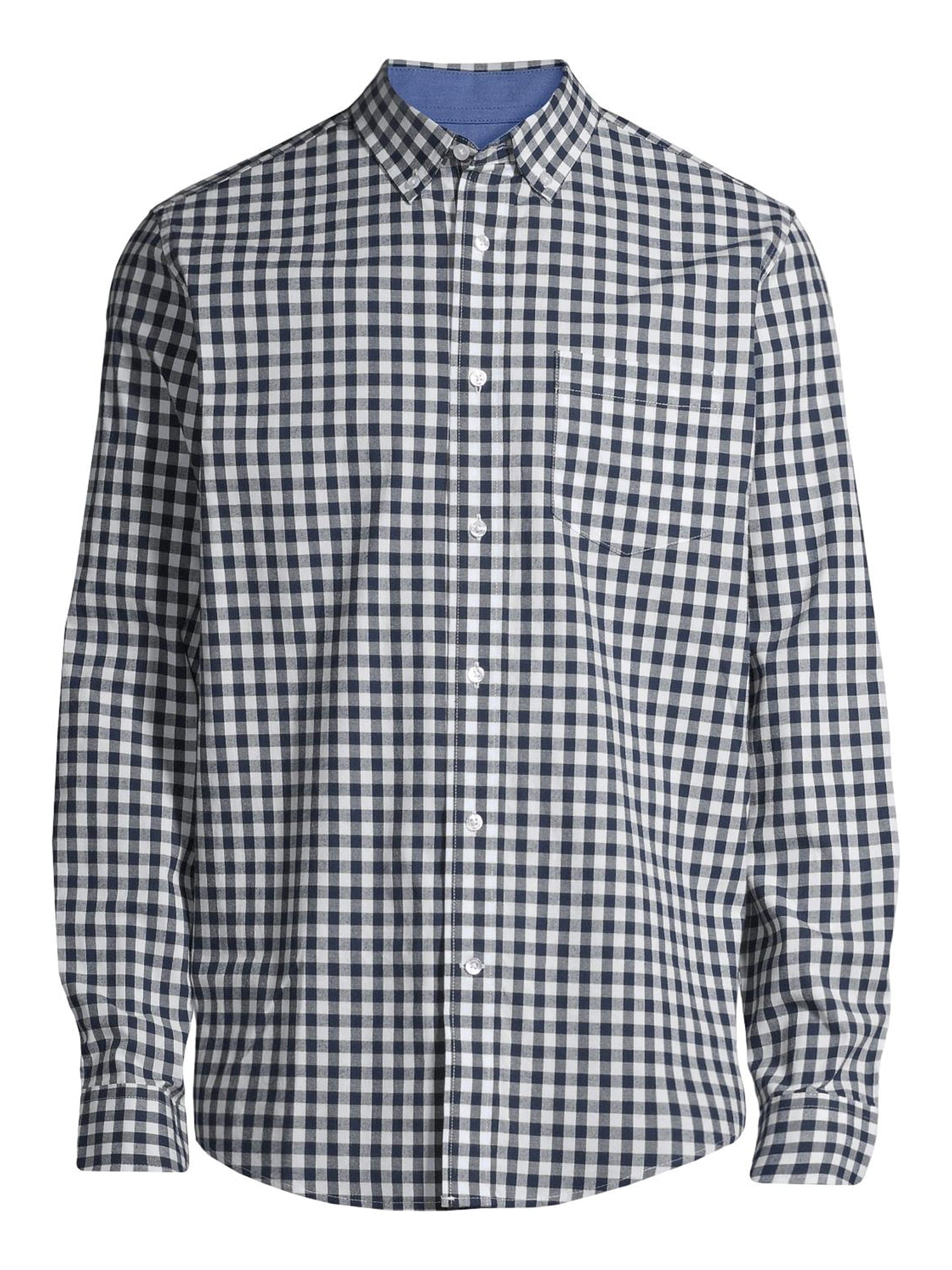 George Men's and Big Men's Long Sleeve Stretch Poplin Shirt, Sizes up to 5XLT