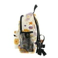 thumbnail image 4 of FORMRS School Backpack with Front Zippered Pocket 12" Student Travel Daypack, Beige Retro Rainbow, 4 of 6