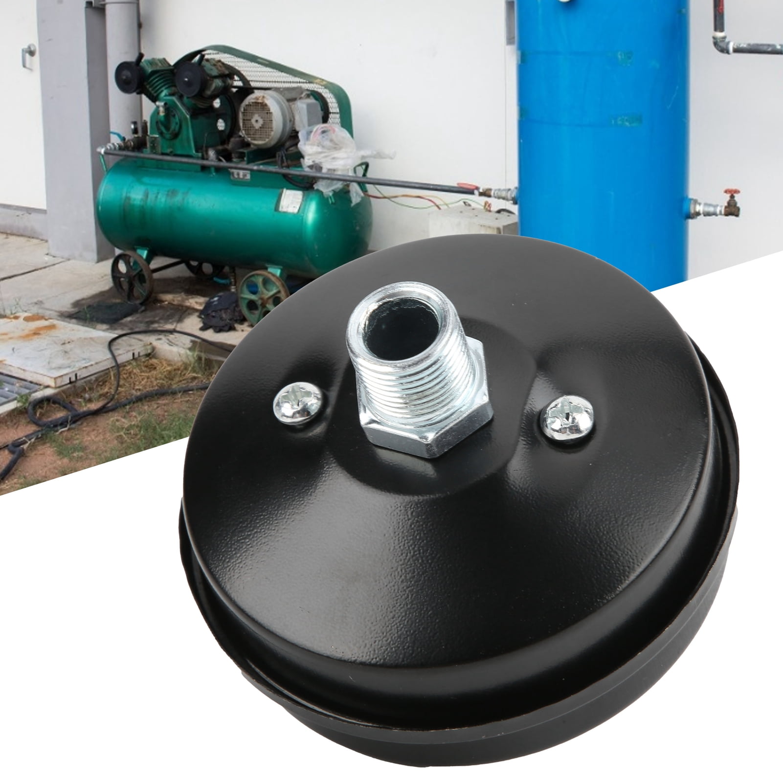 Details about   Air Compressor Silencer Muffler Iron Shell Intake Filter Pump Part Multisize New 