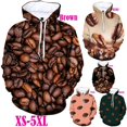 thumbnail image 5 of Spring Nouveau Sweat à Capuche Mode Imprimé 3D Grains de Café pour Hommes et Femmes Pull Décontracté, 5 of 5
