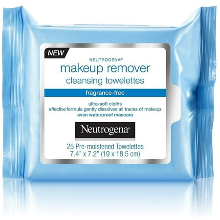 Neutrogena Make-Up Remover Cleansing Towelette, Fragrance-Free 25 ea (Pack of 3)