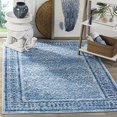 thumbnail image 3 of Safavieh Adirondack Collection ADR110D Silver and Blue Vintage Square Area Rug (6' Square), 3 of 5