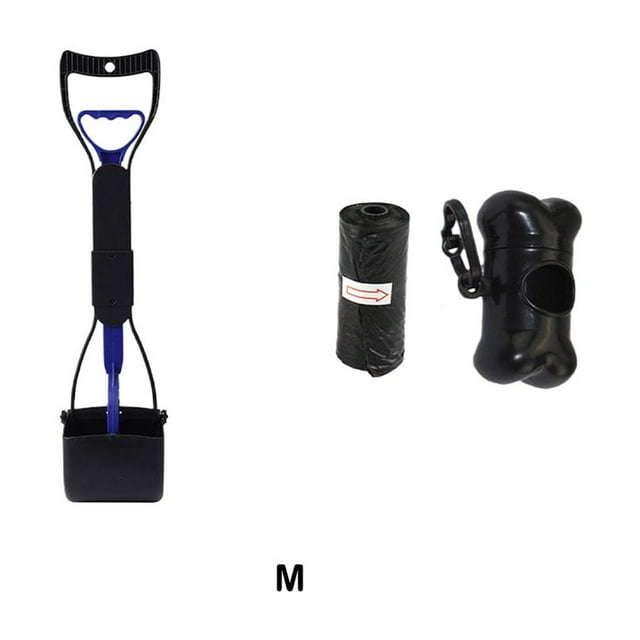 Ruiboury Strong Tension Garbage Bag Collector No To Bend Down Preventing Feces Falling Off Toilet Collector Blue medium size