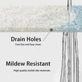 thumbnail image 3 of Shower Mat,Safety Comfort Shower Mat Anti Slip with Drain, Machine Washable,Round Bath Mat, 24x24 Inches (Light Blue), 3 of 6