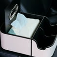 thumbnail image 6 of Center Console Leather Organizers Tray Car Armrest Extra Storage Box Tissue Holder Car Storage Box Car Seat Organizers, 6 of 8
