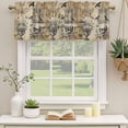 thumbnail image 2 of 2 Pack Valances for Window, Halloween Short Curtains for Kitchen Bedroom Living Room, Vintage Skull Black Crows Flowers Butterfly Rod Pocket Small Window Treatment Valance Drapes 60 x 18 Inch, 2 of 8