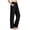 Black-#004, variant on Womens Wide Leg Palazzo Pants High Elastic Waist Dressy Casual Loose Work Trousers Pleated Fashion Lightweight Travel Clothes with Pockets,Mint Green XL