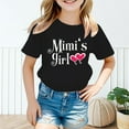 thumbnail image 2 of shoper T-Shirts for Girls 10-12 Printed Pattern Everyday Short Sleeve Back to School T Shirts Shirt Holidays Tops First Day Of School Shirt Toddler Black 150, 2 of 4