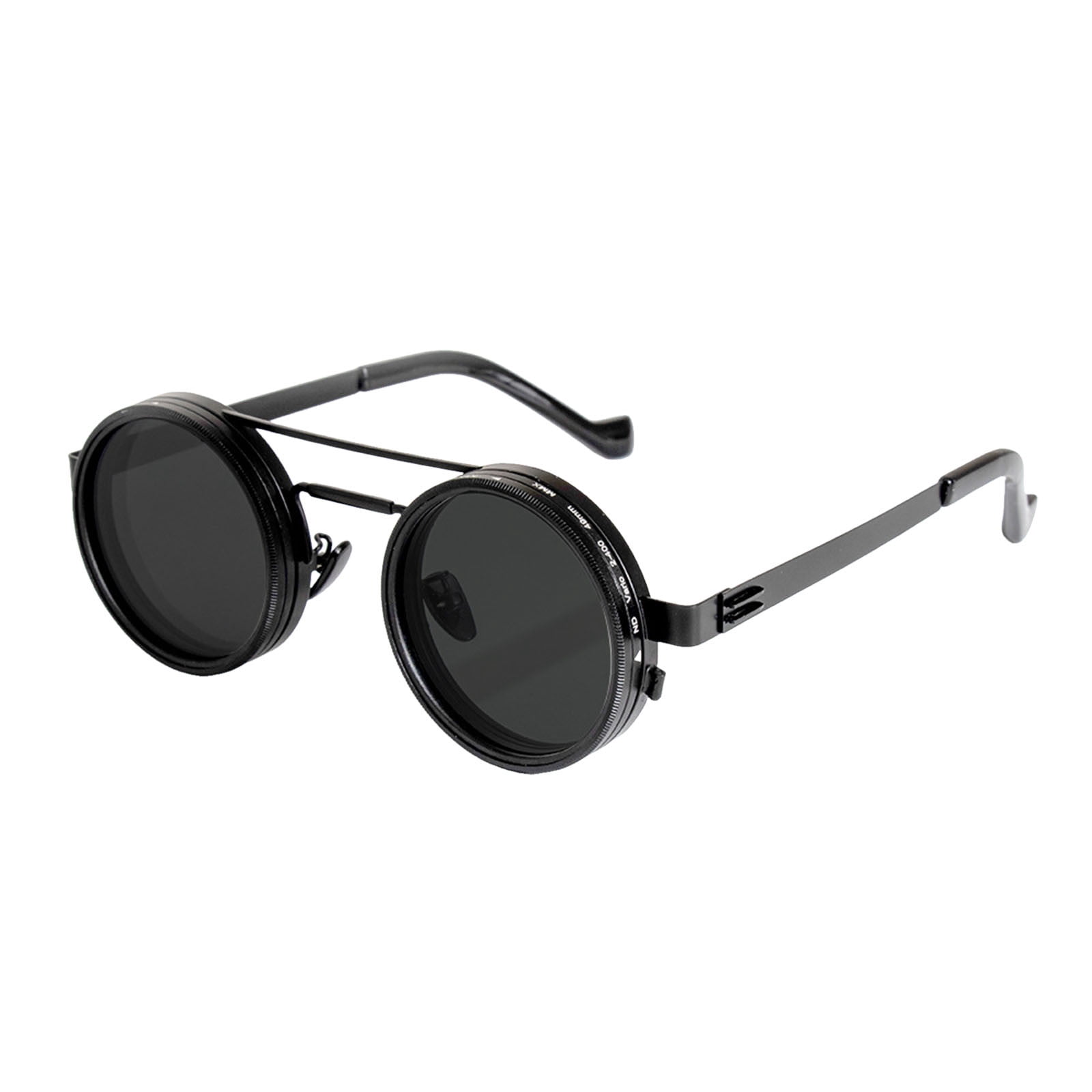 Kiddus Lunettes De Soleil Enfants Retro Noir - UV400 Protection Garantie Dès 6 Ans