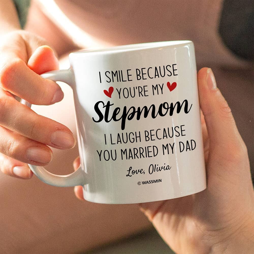 Dear Bonus Mom Personalized Mug, Thank you Step Mom, Mother's Day gift -  PersonalFury