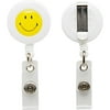 Baumgartens ID Card Reel Smiley Face Clip Extends 24" WE/YW 68808