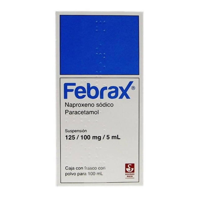 Febrax 125/100 mg/5 ml suspensión 100 ml