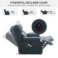 thumbnail image 3 of LVUYOYO Electric Power Recliner Chair, Reclining Chair with Heat and Massage, Position Recliner up to 350 Lbs,2 Cup Holders, USB Ports, 2 Side Pockets,Blue, 3 of 7
