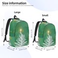 thumbnail image 4 of Balery Christmas Green Vintage Canvas Backpack for Men and Women - Large Capacity, Durable Travel Laptop Bag for School, Work, Hiking, and Outdoor Activities, 4 of 7