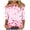 Pink#6, variant on Brilliant Valentine Shirt Womens Tops Spring 2025 Women Round Neck Long Sleeves Casual Sweatshirts Sweater Pullover Tunic Tops