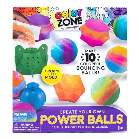Color Zone Create Your Own Power Balls, 12 Pack