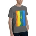 thumbnail image 2 of Bingfone Rainbow Colored Men'S Loose Fit Short-Sleeve Pocket T-Shirt, 2 of 7