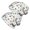 Alien and Rocket White Pattern, variant on Alien and Rocket White Pattern 2 Pack Slouchy Beanie Hat, Warm Winter Skull Cap with Stretchy Fabric & Soft Texture, Heat Retaining Gifts for Daily Home Outdoor