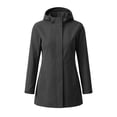 thumbnail image 4 of Lutiedan Waterproof Raincoat for Women Full Zip Long Sleeve Windbreaker Outdoor Hiking Hooded Rain Jacket with Pocket Size S-XXL, 4 of 6