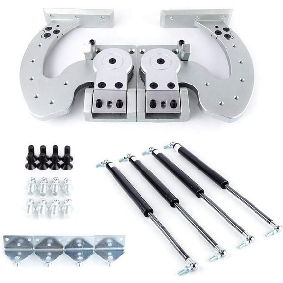 Miumaeov Hinge Kit, Car Automobile Vertical Doors Hinge Kit, Universal Lambo Door Bolt Kit, Adjustable 90 Degree Most Car Vertical Doors, Compatible with Chevrolet, Nissan, Mazda, Ford, Subaru, Toyota