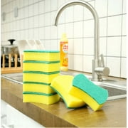 Heavy Duty Cellulose Scrub Sponge, Dual-Sided Dishwashing Sponge for Kitchen, 12 Pack