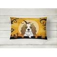thumbnail image 2 of Carolines Treasures BB1782PW1216 Halloween Cavalier Spaniel Canvas Fabric Decorative Pillow, 12H x16W, multicolor, 2 of 3