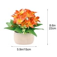 thumbnail image 3 of Artificial Flower Decorationfake Flower Bouquet With Vase Lowmaintenance Desktop Ornament For Bedroombathroomwedding And Party Decoration, 3 of 5