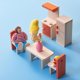 thumbnail image 2 of Miniature Furniture Mini Wooden Furniture Set Girl Pretend Play Doll House Accessories With Dolls Family heqiyong toy, 2 of 2