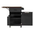 thumbnail image 5 of Aukfa 39" Rolling Kitchen Island with Drop Leaf, Mobile Kitchen Cart with Cabinet for Small Space, Black, 5 of 8