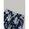 thumbnail image 5 of Family Matching Christmas Pajamas Set Santa Letter Print Holiday Satin Sleepwear Dad Mom Kids PJs, 5 of 10