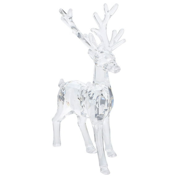 ibasenice Clear Reindeer Decorations Acrylic 1Pcs Diy Enthusiasts Elegant Tabletop Ornament