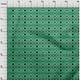 thumbnail image 3 of oneOone Velvet Sea Green Fabric Block Craft Projects Decor Fabric Printed By The Yard 58 Inch Wide, 3 of 5