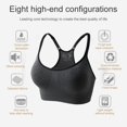 thumbnail image 4 of Valcatch 2 Pack Racerback Sports Bras Padded Y Racer Back Cropped Bras for Yoga Workout Fitness Low Impact, 4 of 6
