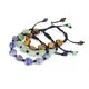 thumbnail image 4 of Nvzi Pulsera de cuentas hecha a mano, pulsera tejida con corazón de piedra natural, pulsera simple y ajustable (azul), 4 of 5