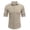 Khaki, variant on Busydd Cotton Linen Shirts for Men Stylish Solid Color Button Up Shirt Comfy Breathable Long Sleeve Shirt Turndown Collar Casual Shirt with Chest Pocket