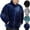 Dark Blue, variant on uublik Men's Fleece Jackets & Coats Full Zip Lightweight Fleece Jacket Casual Soft Warm Coats with Pockets Dark Blue