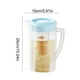 thumbnail image 4 of Hervidor frío de plástico de 2 litros con tapa | Jarra de bebida con refrigerador grande | Recipiente de jugo de boca ancha para agua, té helado, limonada, bebidas infusionadas | Resistente al calor, 4 of 8