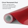 thumbnail image 2 of Rollo de vinilo Cricut Premium Permanent rojo oscuro de 30,48 cm x 4,57 m, 2 of 7