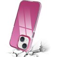 thumbnail image 3 of Compatible with iPhone 14 Case Glossy Hard Electroplating Case Cute Women Girls Makeup Mirror Case Slim Soft Bumper Camera Lens Protection Screen Protector Shockproof Cover, Rose, 3 of 11