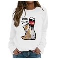 thumbnail image 1 of VBARHMQRT Chandails à Capuchon Mignons pour Femmes Femmes Its Fall Yall Chandail en Molleton Citrouille Imprimé Léopard Décontracté à Manches Longues Chandail à Enfiler Chemise Hauts Blouse, 1 of 4
