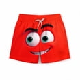 thumbnail image 3 of Pantalones cortos de bolsillo para niños con cordón elástico estampado casual traje de baño pantalones de cinco puntos, 3 of 8
