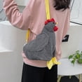 thumbnail image 2 of Eqslft Chicken Hen Purse Bag,Fluffy Shoulder Handbag,Cartoon Tote Bag, Chicken Gift Bag Chicken Body Bag Hen Purse Chicken Purse For Woman, 2 of 5