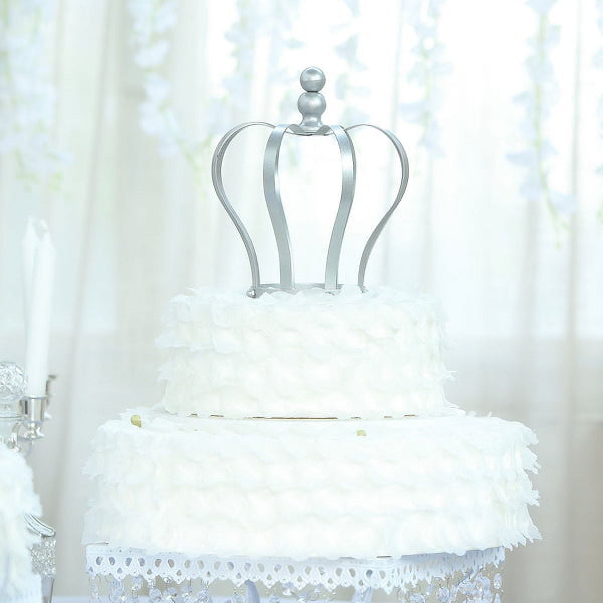 SAFIGLE 24 Pcs Crown Wedding Cake Toppers Coronas Para Ramos