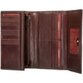 thumbnail image 4 of Mancini Ladies’ RFID Secure Trifold Checkbook Wallet, 4 of 7