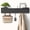 Black, variant on Coat Rack Wall Mount with Shelf 4 Hidden Hooks Modern Wooden Key Holder Entryway Organizer for Hallway Bedroom Bathroom Home Decor Storage for Hanging Coats Hats Bags Towels