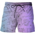 thumbnail image 1 of 2024 Été Short Homme Formule Mathématique Imprimée 3D Maillot de Bain Décontracté Séchage Rapide Élastique Short de Plage Homme, 1 of 5