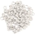 thumbnail image 1 of 100Pcs Bird Leg Bands Rings, 8MM 001-100 Numbered Poultry Leg Bands Clip-on Ring (White), 1 of 5